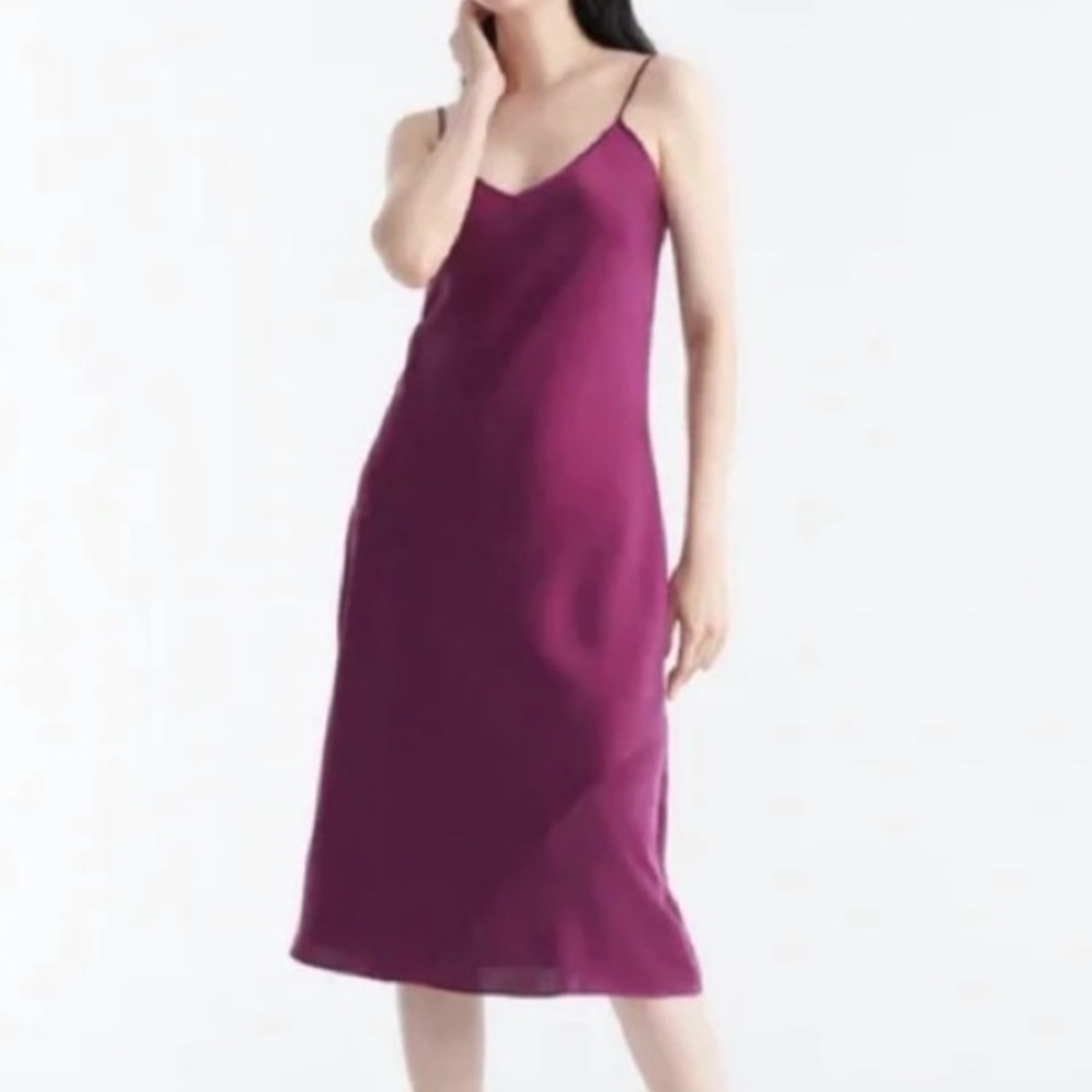 Knix Papaya slip midi dress size Large New feminine